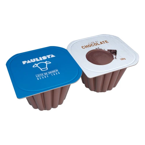 SOBREMESA LÁCTEA FLAN CHOCOLATE PAULISTA BANDEJA 180G 2 UNIDADES