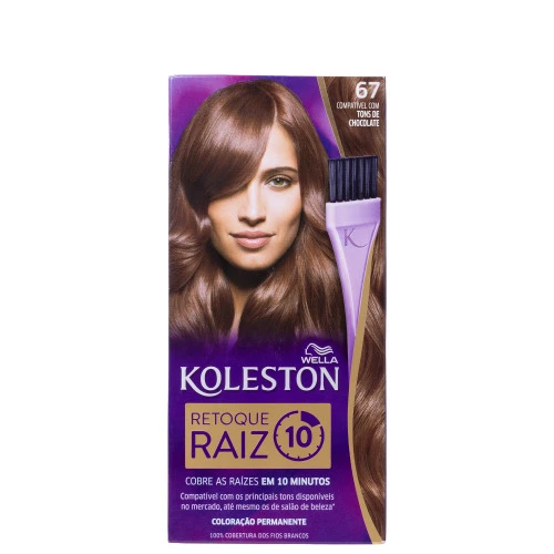 RETOQUE PARA RAIZ KOLESTON CHOCOLATE Nº67 1 UNIDADE