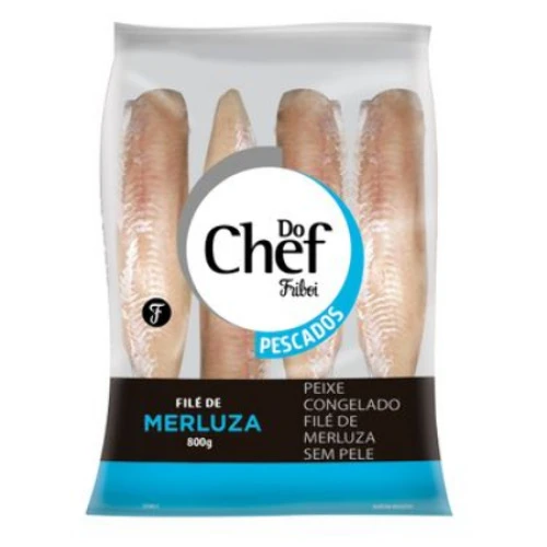 FILÉ MERLUZA DOCHEF CONG 800G