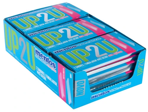 GOMA DE MASCAR MENTOS UP2U 26 6G TUTTI FRUTTI MINT