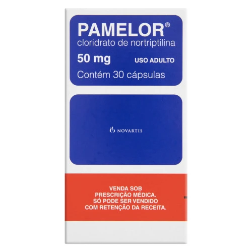 PAMELOR 50MG NOVARTIS CAIXA 30 CÁPSULAS
