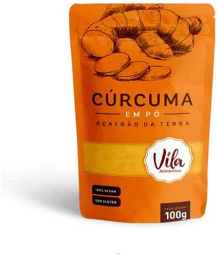 CÚRCUMA EM PÓ 100G VILA ALIMENTOS