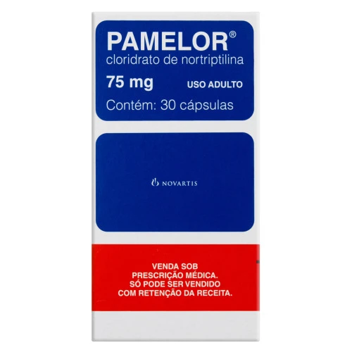 PAMELOR 75MG NOVARTIS CAIXA 30 CÁPSULAS