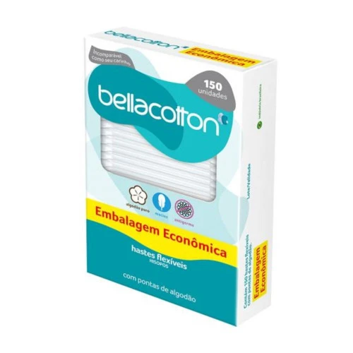 HASTES FLEXIVEIS BELLACOTTON 150UNIDADE