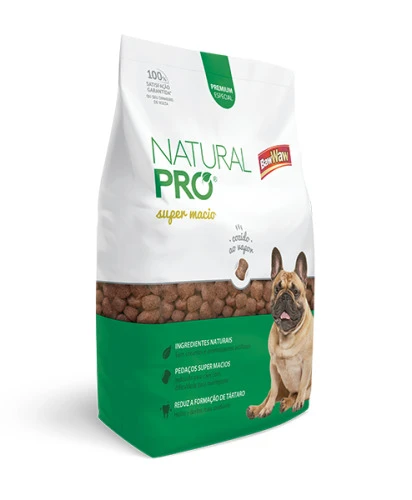 RAÇÃO BAW WAW NAT PRO SUPER MACIO RC PEQ 400GR