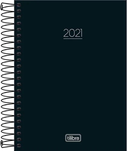 AGENDA 2020 ESPIRAL PAPPER TILIBRA PRETA 123X166MM