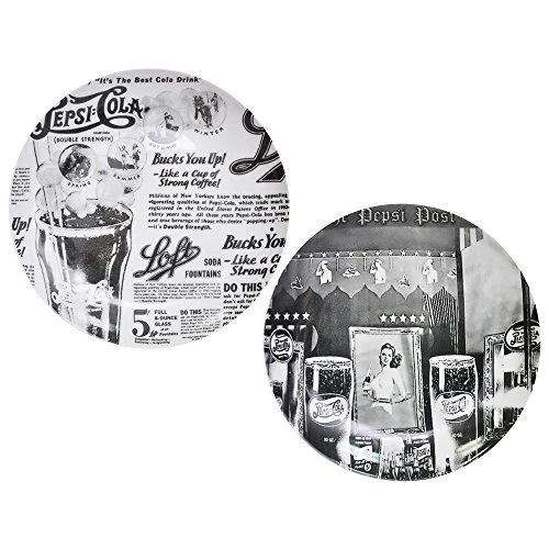 JG 2 PRATOS PARA LANCHE PEPSI 20 5CM JORNAL