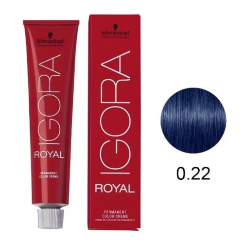 TINT IGORA ROYAL N 0 22 CONCENT AZUL