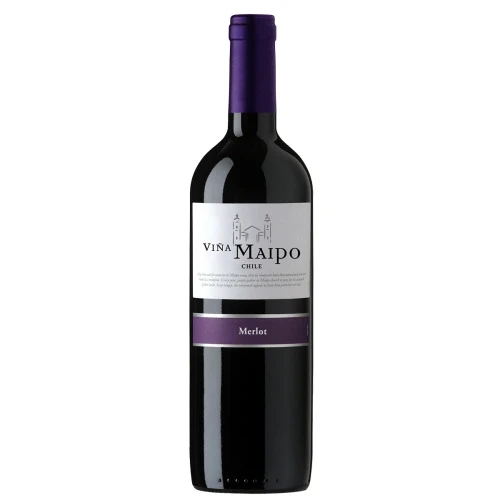 VINHO CHILENO TINTO MERLOT VINA MAIPO GARRAFA 750ML