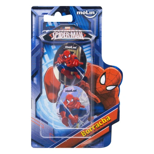 BORRACHA TERMOPLÁSTICA SPIDER MAN MOLIN 2 UNIDADES