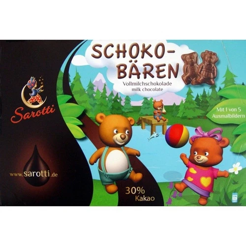 SAROTTI URSINHOS DE CHOCOLATE AO LEITE