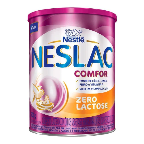 COMPOSTO LÁCTEO NESTLÉ NESLAC COMFOR ZERO LACTOSE 700G
