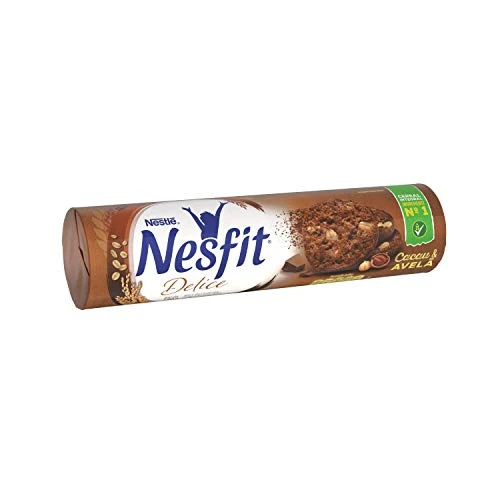 BISCOITO INTEGRAL CACAU AVELÃ NESTLÉ NESFIT DELICE PACOTE 140G