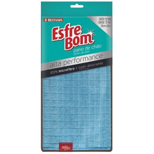 PANO DE CHÃO ALTA PERFORMANCE ESFREBOM MICROFIBRA