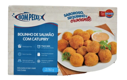 BOLINHO SALMAO BOM PEIXE CONG 360G COM CATUPIRY