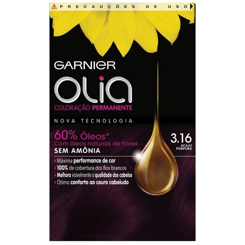 TINTURA PERMANENTE GARNIER OLIA 3 16 ACAJU PURPURA