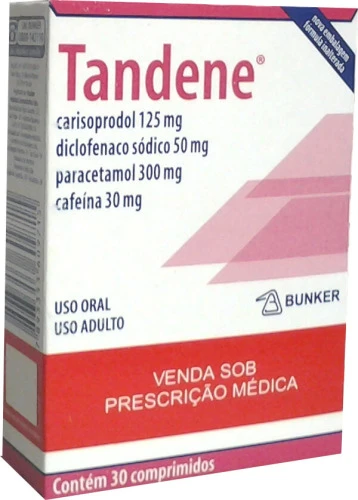 TANDENE 30 MG 125 MG 50 MG 300 MG 30 COMPRIMIDOS BUNKER SIMILAR