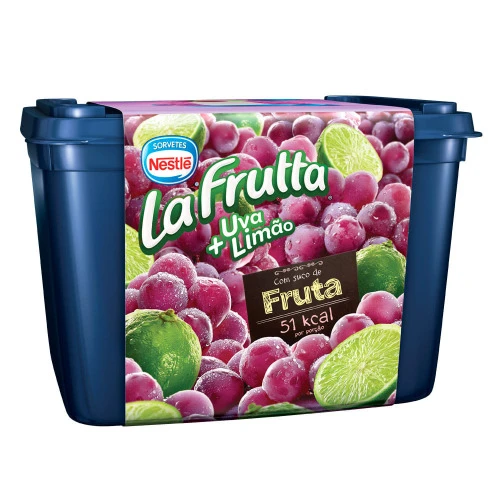 SORBET UVA E LIMÃO LA FRUTTA POTE 1 5L