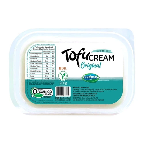 CREME TOFU ECOBRAS 200G ORGÂNICO ORIGINAL