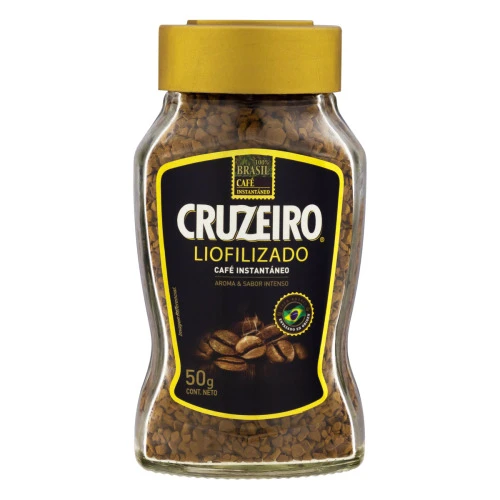 CAFÉ INSTANTÂNEO LIOFILIZADO CRUZEIRO VIDRO 50G