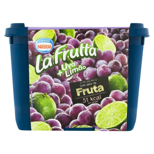 SORBET UVA E LIMÃO LA FRUTTA POTE 1 5L