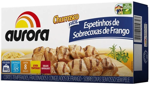 ESPETINHO AURORA SOBRECOXA DE FRANGO