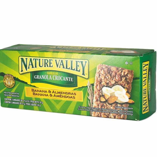 BARRA DE CEREAIS NATURE VALLEY COM 3 AMÊNDOA