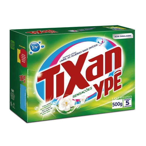 LAVA ROUPAS EM PÓ SENSAÇÕES TIXAN YPÊ CAIXA 500G