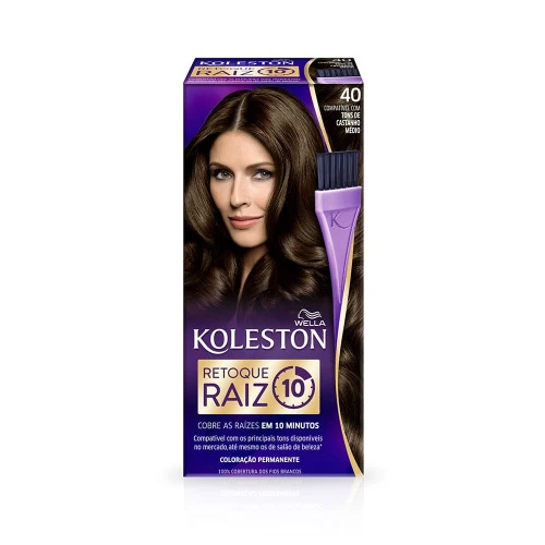 KIT TINTURA KOLESTON 80 LOURO CLARO RET RAIZ