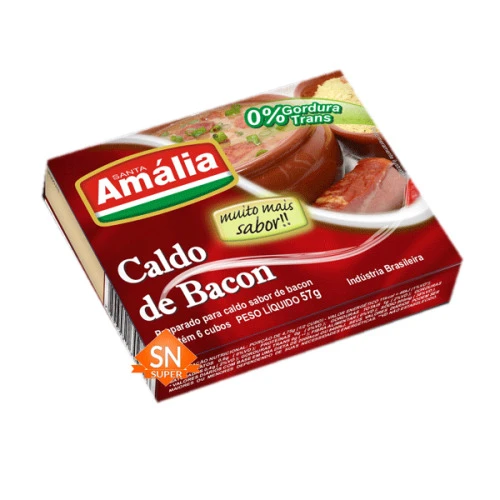 CALDO DE BACON 57GR STA AMALIA DP COM 10 UNIDADE