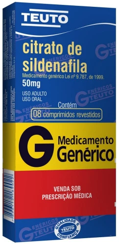 CITRATO DE SILDENAFILA 50MG CAIXA 8 COMP REV