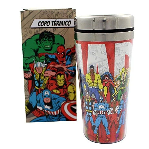 COPO TÉRMICO ZONACRIATIVA COM TAMPA T MARVEL