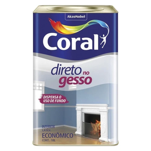 TINTA LÁTEX DIRETO NO GESSO BRANCO 18 LITROS