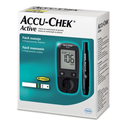 KIT PARA CONTROLE DE GLICEMIA ACCU CHEK ACTIVE 1 UNIDADE