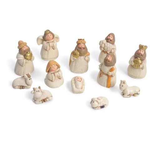 MINI PRESEPIO CROMUS INFANTIL RESINA COM 12 PECAS