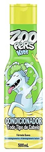 CONDICIONADOR TODOS OS TIPOS DE CABELOS ZOOPERS VERDE TODO TIPO DE CABELO