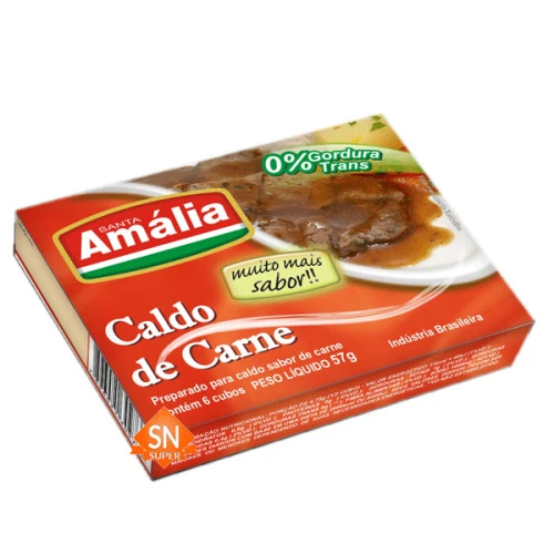 CALDO DE CARNE 57GR STA AMALIA DP COM 10 UNIDADE