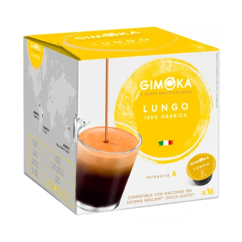 CÁPSULAS DE CAFÉ GIMOKA PARA DOLCE GUSTO®* - SABOR LUNGO ¿ 16 UNID