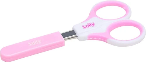 LOLLY 7300 01 RS TESOURA INFANTIL COM CAPA SPECIAL ROSA