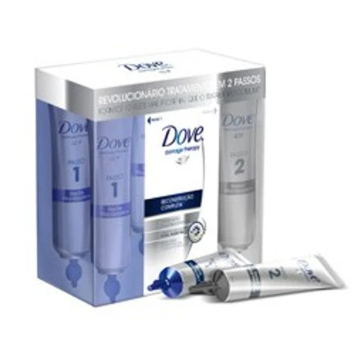 AMPOLA DE TRATAMENTO DOVE RECONSTRUÇÃO COMPLETA 20ML 8 UNIDADES