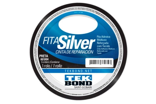 FITA SILVER TAPE 48MM COM 5 METROS PRETA