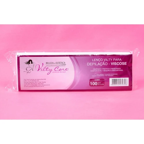 VILTY LENCO PARA DEPILAÇÃO 7 5X23CM COM 100