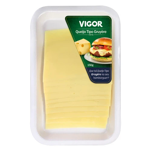 QUEIJO GRUYÈRE FATIADO VIGOR 150G