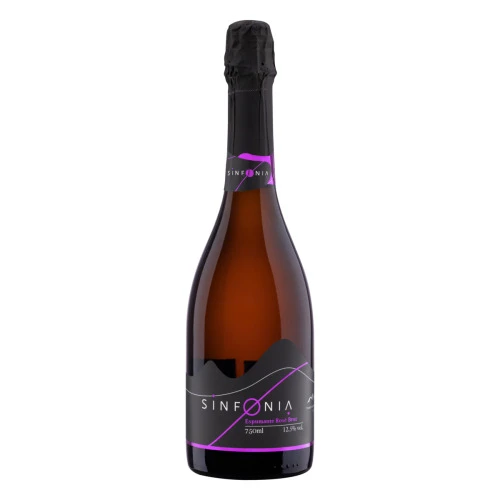 ESPUMANTE BRASILEIRO ROSÊ BRUT SINFONIA MERLOT CABERNET SAUVIGNON GARRAFA 750ML