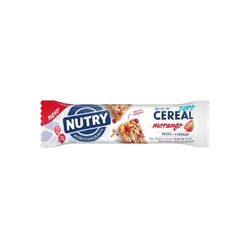 BARRA DE CEREAIS NUTRY 22G MORANGO ZERO