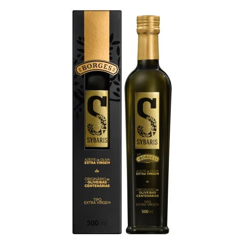 AZEITE DE OLIVA EXTRA VIRGEM BRASILEIRA BORGES SYBARIS VIDRO 500ML
