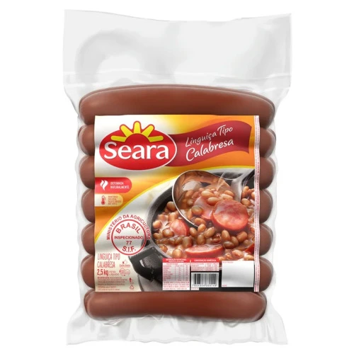LINGUIÇA SEARA CALABRESA CURADA 2 5KG