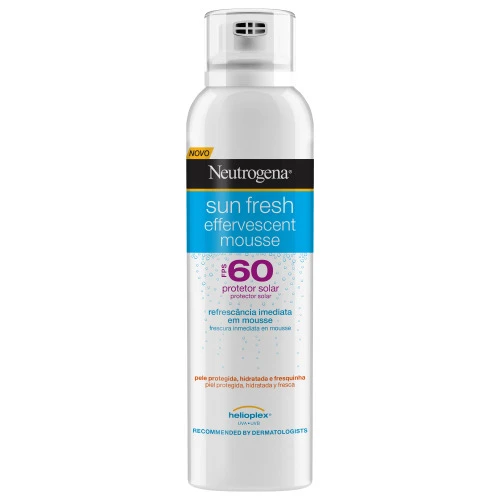 PROTETOR SOLAR EM SPRAY NEUTROGENA SUN FRESH MOUSSE EFERVESCENTE FPS 60 200ML