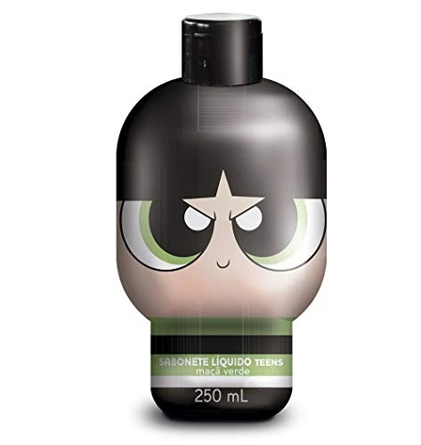 SABONETE POWERPUFF GIRLS TEEENS LIQ 250ML MACA VERDE