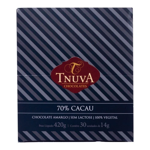 TABLETINHO CHOCOLATE AMARGO 70 CACAU 14GR TNUVA